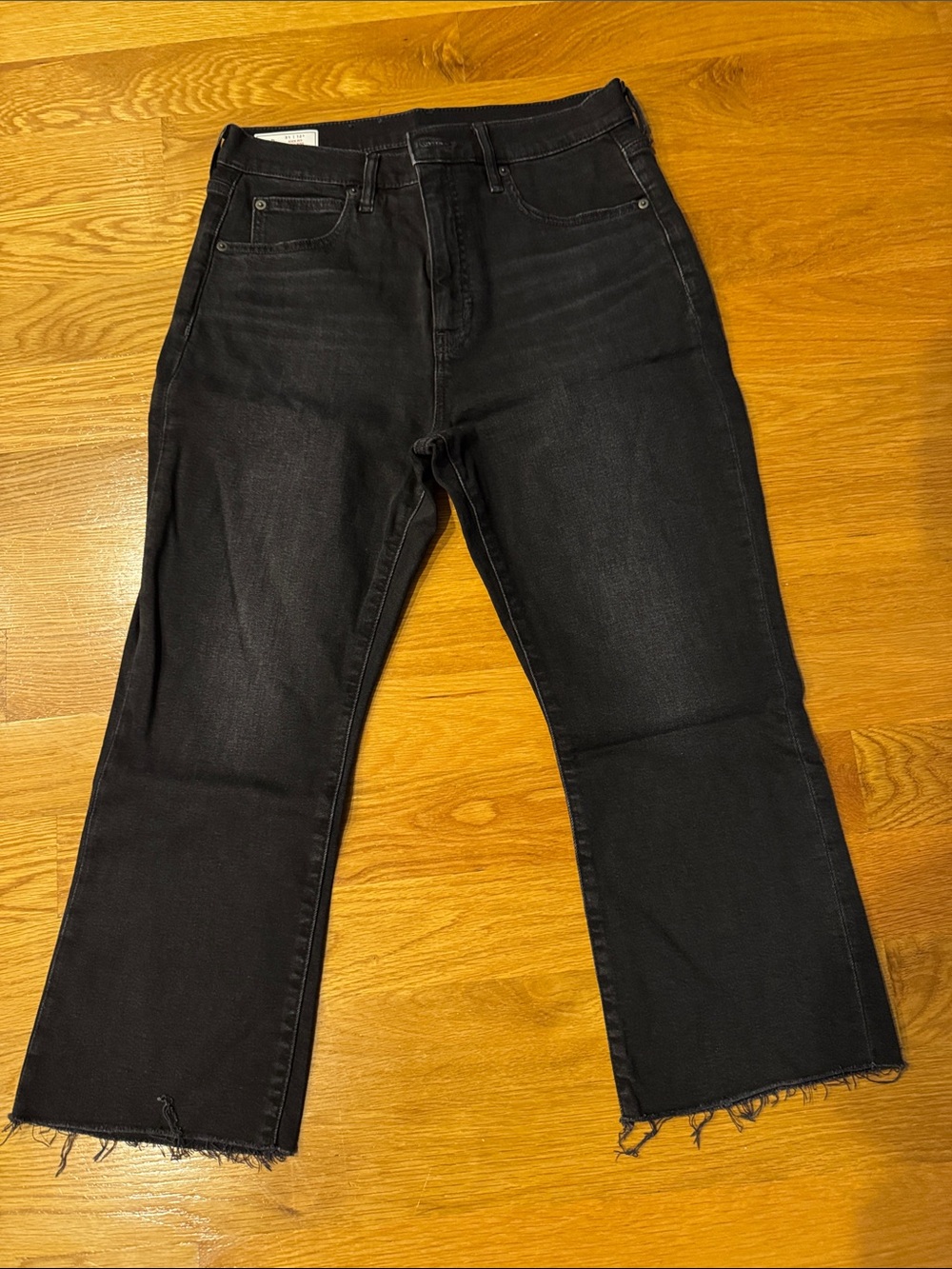 GAP Black High-Rise Wide-Leg Jeans